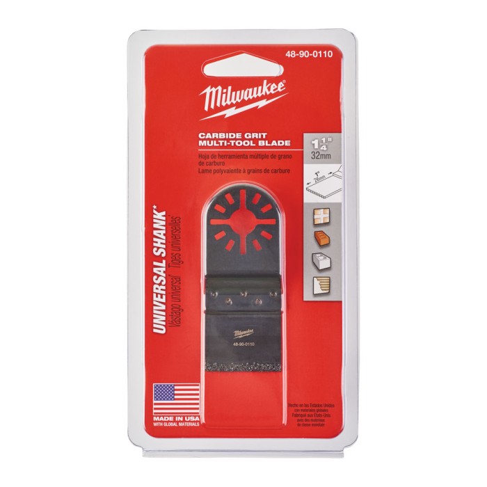 Полотно для мультітула Carbide Grit MILWAUKEE, 32х76мм Полотно для мультітула Carbide Grit MILWAUKEE, 32х76мм