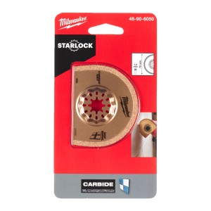 Полотно для мультітула STARLOCK MILWAUKEE, Carbide Grit 75х20х1,2мм (видалення затирки)
