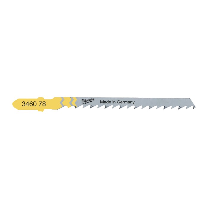 Полотна для лобзиків T244D MILWAUKEE, 75х4,0мм, (5шт), (деревина, фігурний різ) Полотна для лобзиків T244D MILWAUKEE, 75х4,0мм, (5шт), (деревина, фігурний різ)