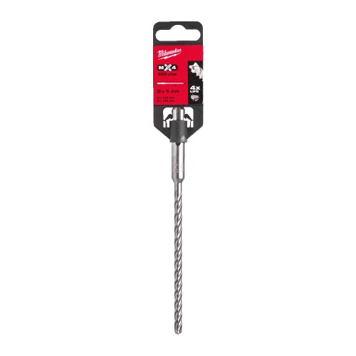 Бур SDS-PLUS MX4 MILWAUKEE, діаметр 6,0х165х100мм