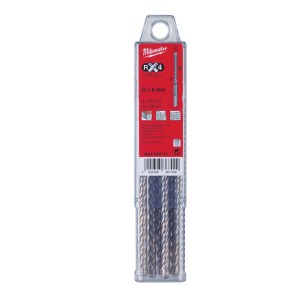Бур SDS-PLUS MX4 MILWAUKEE, діаметр 6,0х165х100мм (10шт), пластикова коробка