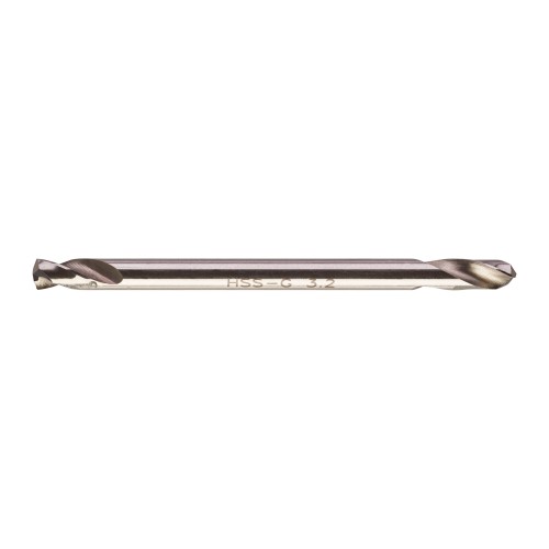 Свердло по металу HSS-G MILWAUKEE, DIN 1412 C, діаметр 3,2х49х12мм, двостороннє, (10шт), пластикова коробка