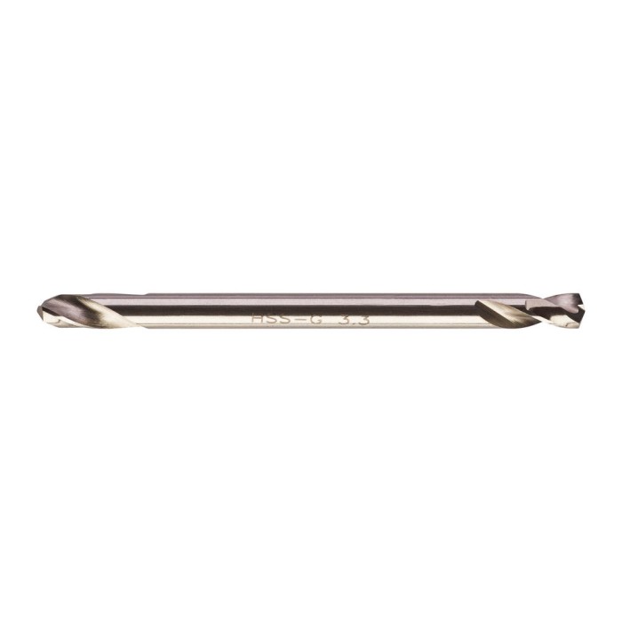 Свердло по металу HSS-G MILWAUKEE, DIN 1412 C, діаметр 3,3х49х12мм, двостороннє, (10шт), пластикова коробка Свердло по металу HSS-G MILWAUKEE, DIN 1412 C, діаметр 3,3х49х12мм, двостороннє, (10шт), пластикова коробка