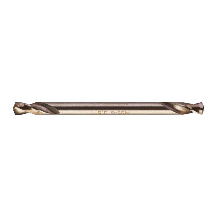 Свердло по металу HSS-G MILWAUKEE, DIN 1412 C, діаметр 3,5х52х14мм, двостороннє, (10шт), пластикова коробка Свердло по металу HSS-G MILWAUKEE, DIN 1412 C, діаметр 3,5х52х14мм, двостороннє, (10шт), пластикова коробка