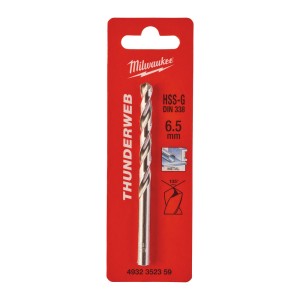 Свердло по металу THUNDERWEB HSS-G MILWAUKEE DIN338, діаметр 6,5x101х63мм