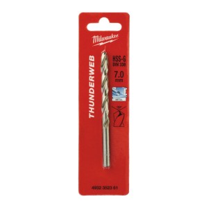 Свердло по металу THUNDERWEB HSS-G MILWAUKEE DIN338, діаметр 7,0x109х69мм