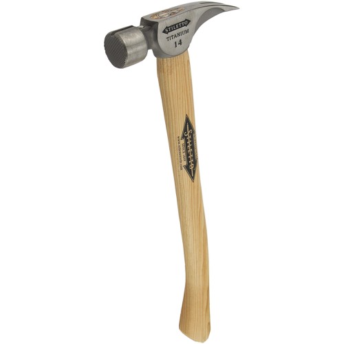 Молоток титановий з рукояткою гіккорі  MILWAUKEE STILETTO, Ti14MC-H18