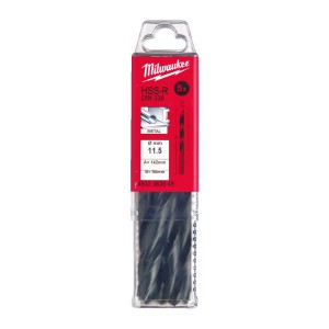 Свердло по металу HSS-R MILWAUKEE DIN338, діаметр 11,5х142х94мм, (5шт), пластикова коробка