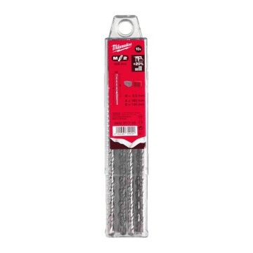 Бур SDS-PLUS M2 MILWAUKEE, діаметр 5,5х160х100мм, (10шт), пластикова коробка