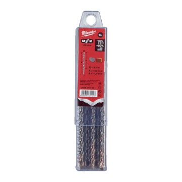 Бур SDS-PLUS M2 MILWAUKEE, діаметр 6,0х160х100мм, (10шт), пластикова коробка
