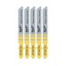 Полотна для лобзиків T101DP MILWAUKEE, 75х4,0мм, (5шт), (деревина, прямий різ)