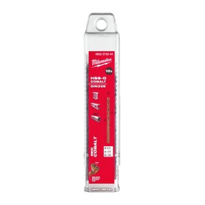 Cвердло по металу HSS-Co MILWAUKEE DIN338, діаметр 5,5х93х57мм, (10шт), пластикова коробка