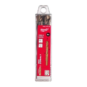 Свердло по металу HSS-Co MILWAUKEE DIN338, діаметр 11,0х142х94мм, (5шт), пластикова коробка