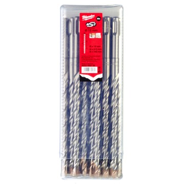 Бур SDS-PLUS M2 MILWAUKEE, діаметр 12,0х210х160мм, (50шт), пластикова коробка