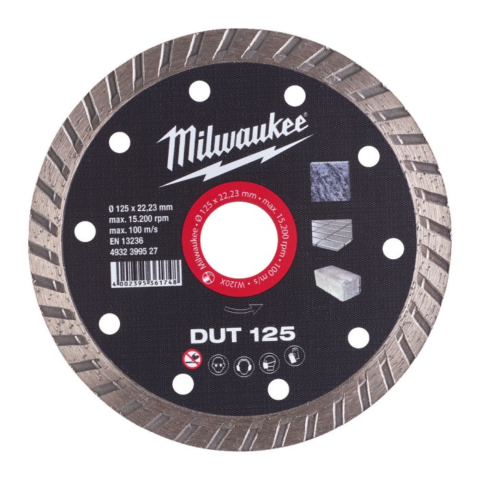 Диск алмазний MILWAUKEE DUT 125 діаметр 125мм (керамічна плитка/чистий різ) Диск алмазний MILWAUKEE DUT 125 діаметр 125мм (керамічна плитка/чистий різ)