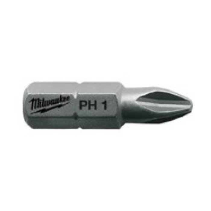Біта MILWAUKEE, PH2, 25мм, (25шт), пластикова коробка Біта MILWAUKEE, PH2, 25мм, (25шт), пластикова коробка
