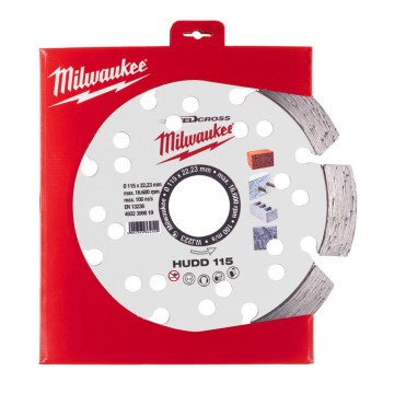 Диск алмазний Speedcross MILWAUKEE HUDD 115, діаметр 115мм (залізобетон, граніт)