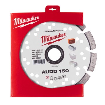 Диск алмазний Speedcross MILWAUKEE AUDD 150, діаметр 150мм (бетон, цегла, асфальт)
