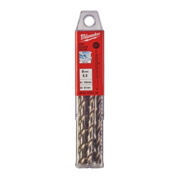 Свердло по металу HSS-G MILWAUKEE DIN340, діаметр 6,0х139х91мм, подовжене, (10шт), пластикова коробка
