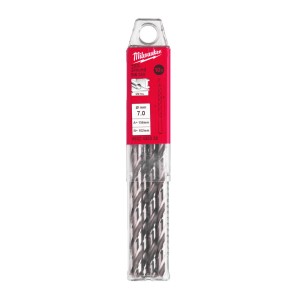 Свердло по металу HSS-G MILWAUKEE DIN340, діаметр 7,0x157х102мм, подовжене, (10шт), пластикова коробка