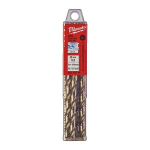 Свердло по металу HSS-G MILWAUKEE DIN340, діаметр 9,0x175х115мм, подовжене, (10шт), пластикова коробка