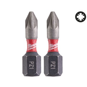 Біта SHOCKWAVE MILWAUKEE, PZ1, 25мм, (2шт) (заміна на 4932500355)