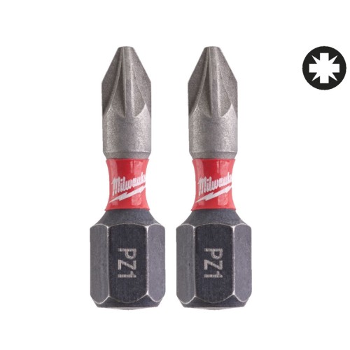Біта SHOCKWAVE MILWAUKEE, PZ1, 25мм, (2шт) (заміна на 4932500355)