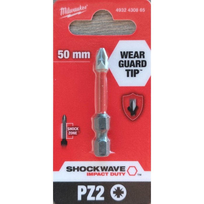 Біта SHOCKWAVE MILWAUKEE, PZ2, 50мм Біта SHOCKWAVE MILWAUKEE, PZ2, 50мм