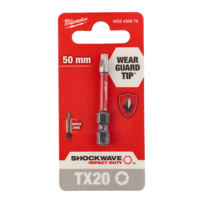 Біта SHOCKWAVE MILWAUKEE, TX20, 50мм Біта SHOCKWAVE MILWAUKEE, TX20, 50мм