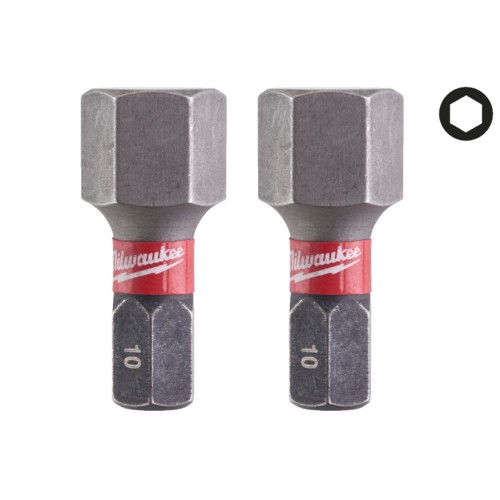 Біта SHOCKWAVE MILWAUKEE, Hex10, 25мм, (2шт) (заміна на 4932500384)