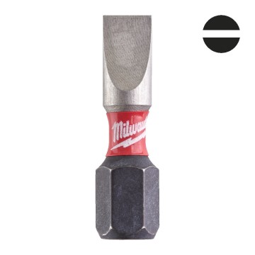 Біта SHOCKWAVE MILWAUKEE, SL0,8x5,5, 25мм, (2шт) (заміна на 4932500387)