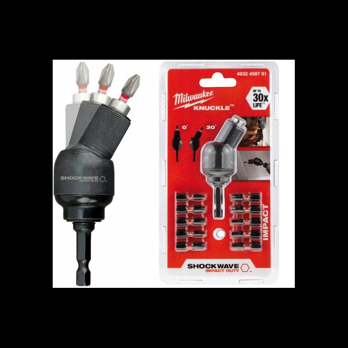 Набір біт SHOCKWAVE MILWAUKEE з насадкою Knuckle (11шт) Набір біт SHOCKWAVE MILWAUKEE з насадкою Knuckle (11шт)