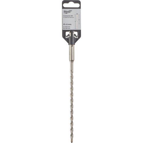 Бур SDS-PLUS Contractor MILWAUKEE діаметр 6x210х150мм