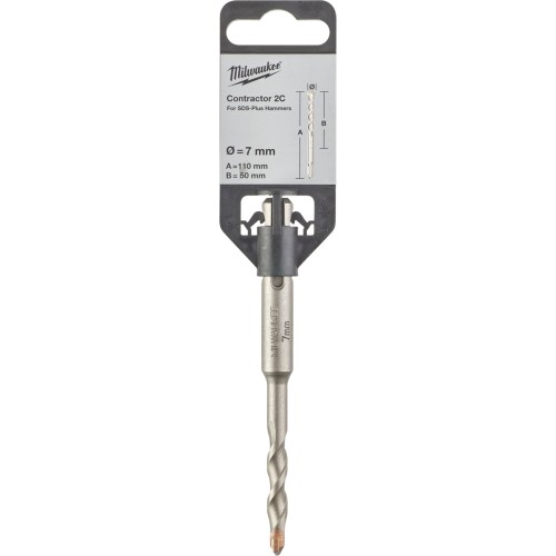 Бур SDS-PLUS Contactor MILWAUKEE діаметр 7x110х50мм