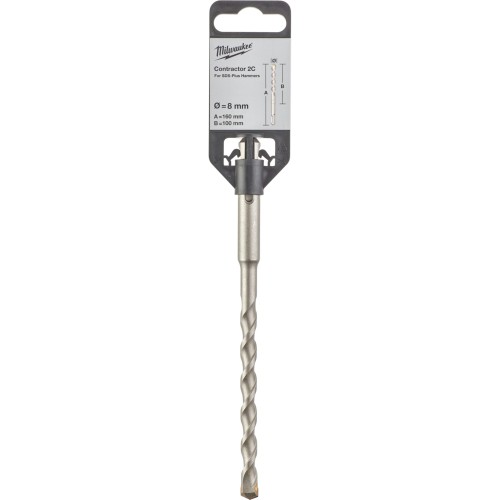 Бур SDS-PLUS Contractor MILWAUKEE діаметр 8x160х100мм
