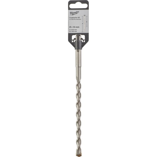 Бур SDS-PLUS Contractor MILWAUKEE діаметр 10x210х150мм