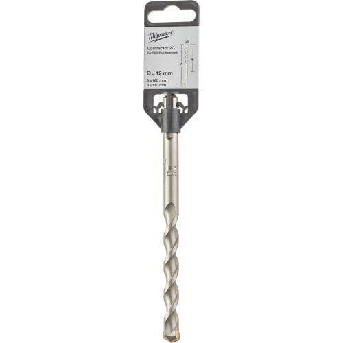 Бур SDS-PLUS Contractor MILWAUKEE діаметр 12x160х100мм
