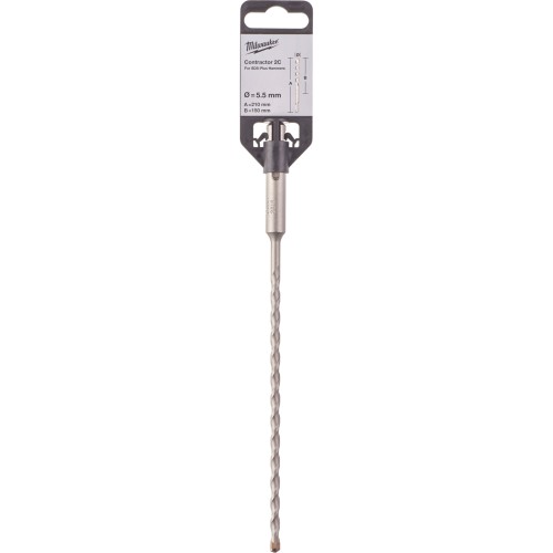 Бур SDS-PLUS Contractor MILWAUKEE діаметр 5,5x210х150мм