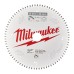 Диск пиляльний по алюмінію Alu PFTE MILWAUKEE, діаметр 216х30х2,4мм, 80 зуб.