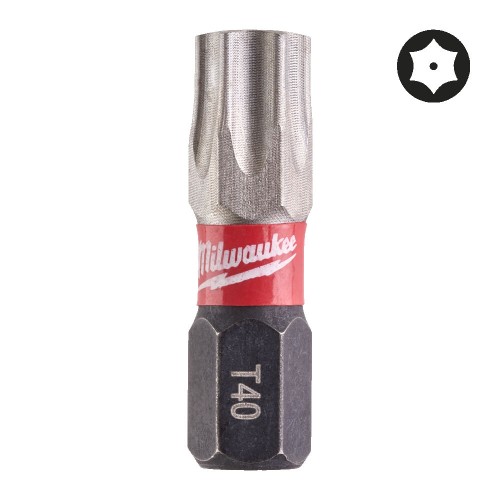 Біта SHOCKWAVE MILWAUKEE, TX BO40, 25мм, (2шт) (заміна на 4932500377)