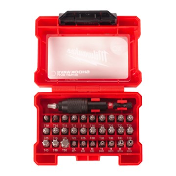 Набір біт SHOCKWAVE MILWAUKEE TORX, (32шт) пластиковий кейс