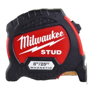Рулетка магнитная STUD MILWAUKEE GEN II, 8м/25фт (33мм), (заміна на 4932498766)