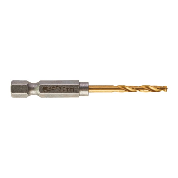 Свердло по металу RedHEX SHOCKWAVE HSS-TiN MILWAUKEE, діаметр 3,0х65х23мм, (10шт), пластикова коробка Свердло по металу RedHEX SHOCKWAVE HSS-TiN MILWAUKEE, діаметр 3,0х65х23мм, (10шт), пластикова коробка
