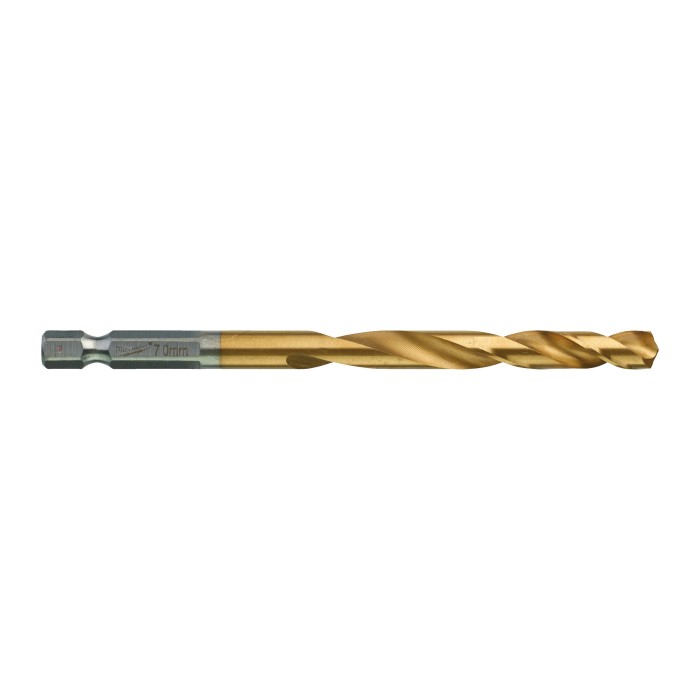 Свердло по металу RedHEX SHOCKWAVE HSS-TiN MILWAUKEE, діаметр 7,0х109х66мм, (5шт), пластикова коробка Свердло по металу RedHEX SHOCKWAVE HSS-TiN MILWAUKEE, діаметр 7,0х109х66мм, (5шт), пластикова коробка