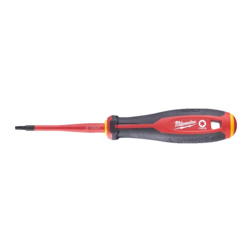 Викрутка з тригранною рукояткою ізольована VDE MILWAUKEE, T15х75мм