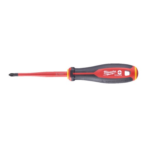 Викрутка з тригранною рукояткою ізольована VDE MILWAUKEE, PZ/SL2 х 100 мм