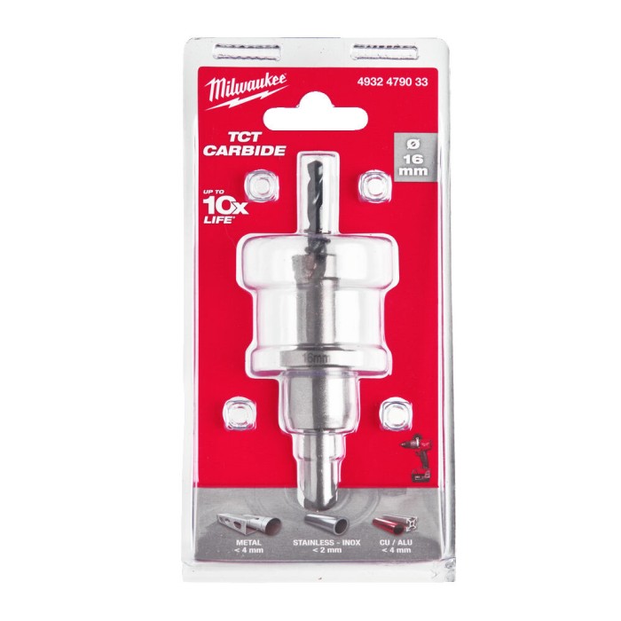 Коронка Holesaw TCT MILWAUKEE, для сталі/нержавіючої сталі, діаметр 16мм Коронка Holesaw TCT MILWAUKEE, для сталі/нержавіючої сталі, діаметр 16мм