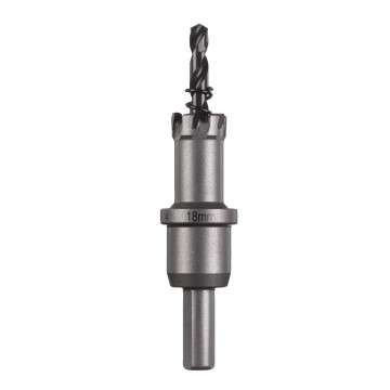 Коронка Holesaw TCT MILWAUKEE, для сталі/нержавіючої сталі, діаметр 18мм