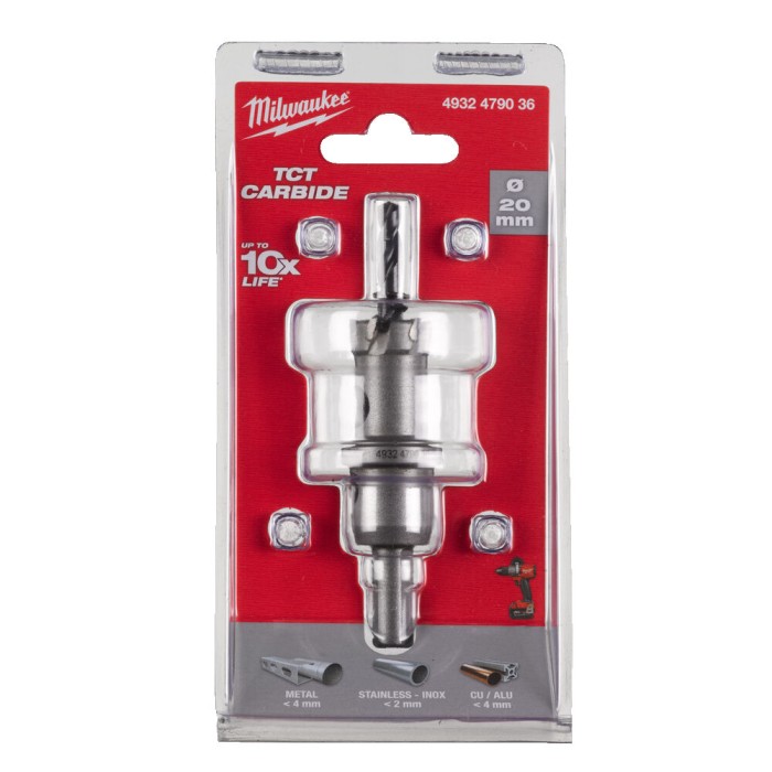 Коронка Holesaw TCT MILWAUKEE, для сталі/нержавіючої сталі, діаметр 20мм Коронка Holesaw TCT MILWAUKEE, для сталі/нержавіючої сталі, діаметр 20мм