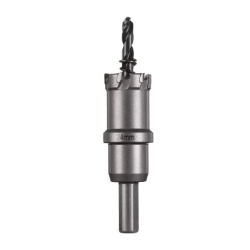 Коронка Holesaw TCT MILWAUKEE, для сталі/нержавіючої сталі, діаметр 24мм